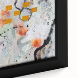 Large Abstract Wall Art – Expressive Modern Painting in Gray & Mustard