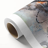 Large Abstract Wall Art – Expressive Modern Painting in Gray & Mustard