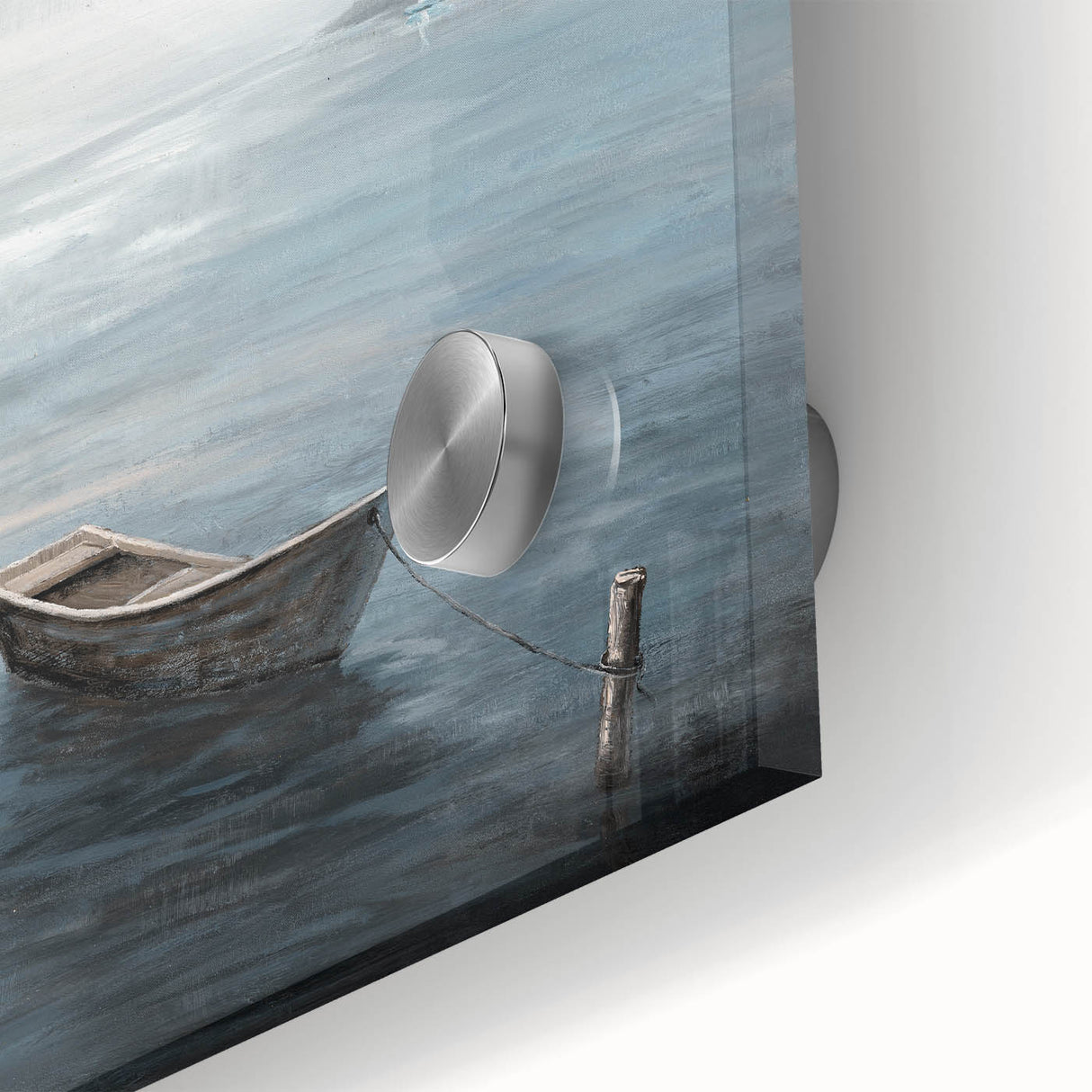 Tranquil Nature Canvas Prints – Serene Boat on Calm Waters