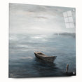 Tranquil Nature Canvas Prints – Serene Boat on Calm Waters