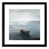 Tranquil Nature Canvas Prints – Serene Boat on Calm Waters