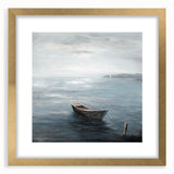 Tranquil Nature Canvas Prints – Serene Boat on Calm Waters