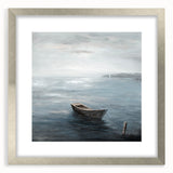 Tranquil Nature Canvas Prints – Serene Boat on Calm Waters