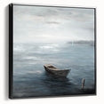 Tranquil Nature Canvas Prints – Serene Boat on Calm Waters
