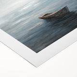 Tranquil Nature Canvas Prints – Serene Boat on Calm Waters