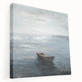 Tranquil Nature Canvas Prints – Serene Boat on Calm Waters