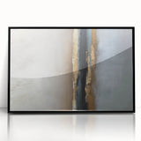 Large Abstract Wall Decor – Textured Gold, Black, and Teal Accent