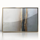 Large Abstract Wall Decor – Textured Gold, Black, and Teal Accent