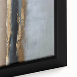 Large Abstract Wall Decor – Textured Gold, Black, and Teal Accent