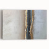 Large Abstract Wall Decor – Textured Gold, Black, and Teal Accent
