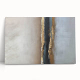 Large Abstract Wall Decor – Textured Gold, Black, and Teal Accent