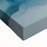 Ocean Breeze Abstract Fluid Canvas – Sky Blue & Teal Wall Art