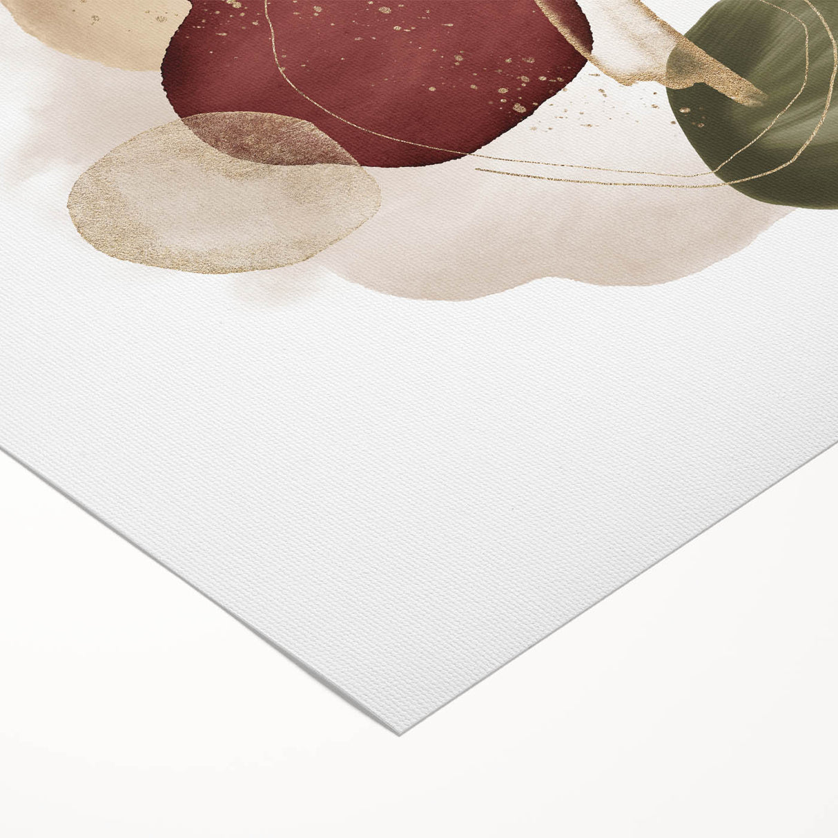 Minimalist wall art for modern interiors – burgundy and olive print