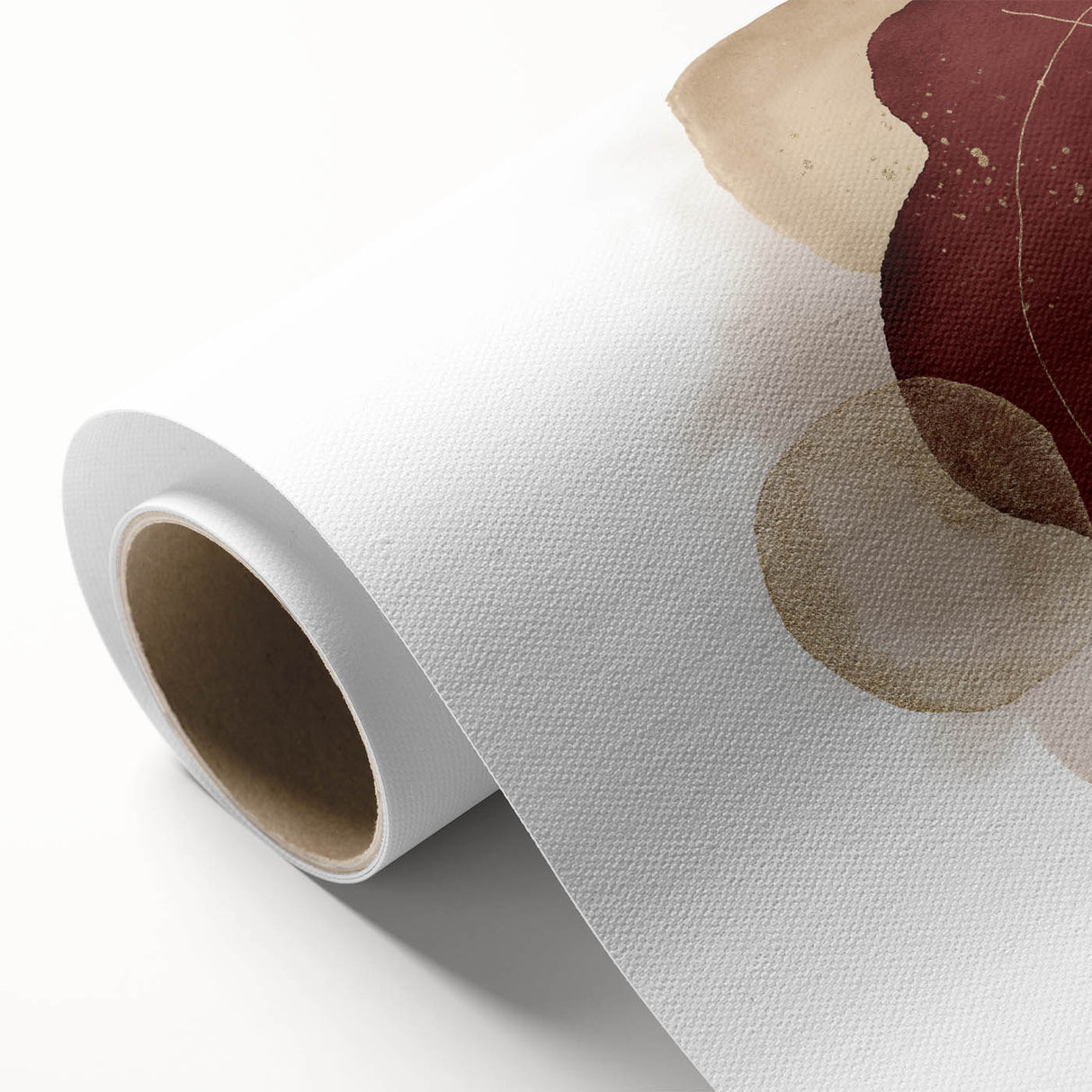 Minimalist wall art for modern interiors – burgundy and olive print