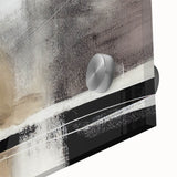 Minimalist Wall Decor - Black and Beige Abstract Art