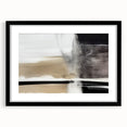 Minimalist Wall Decor - Black and Beige Abstract Art