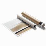 Minimalist Wall Decor - Black and Beige Abstract Art