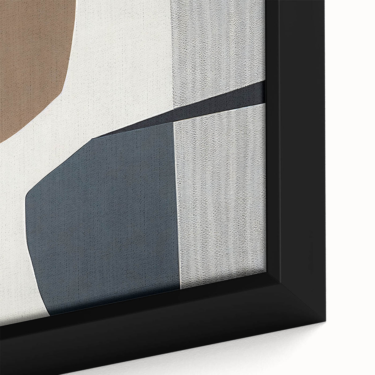 Minimalist Textured Art Pieces – Geometric Brown and Gray Forms