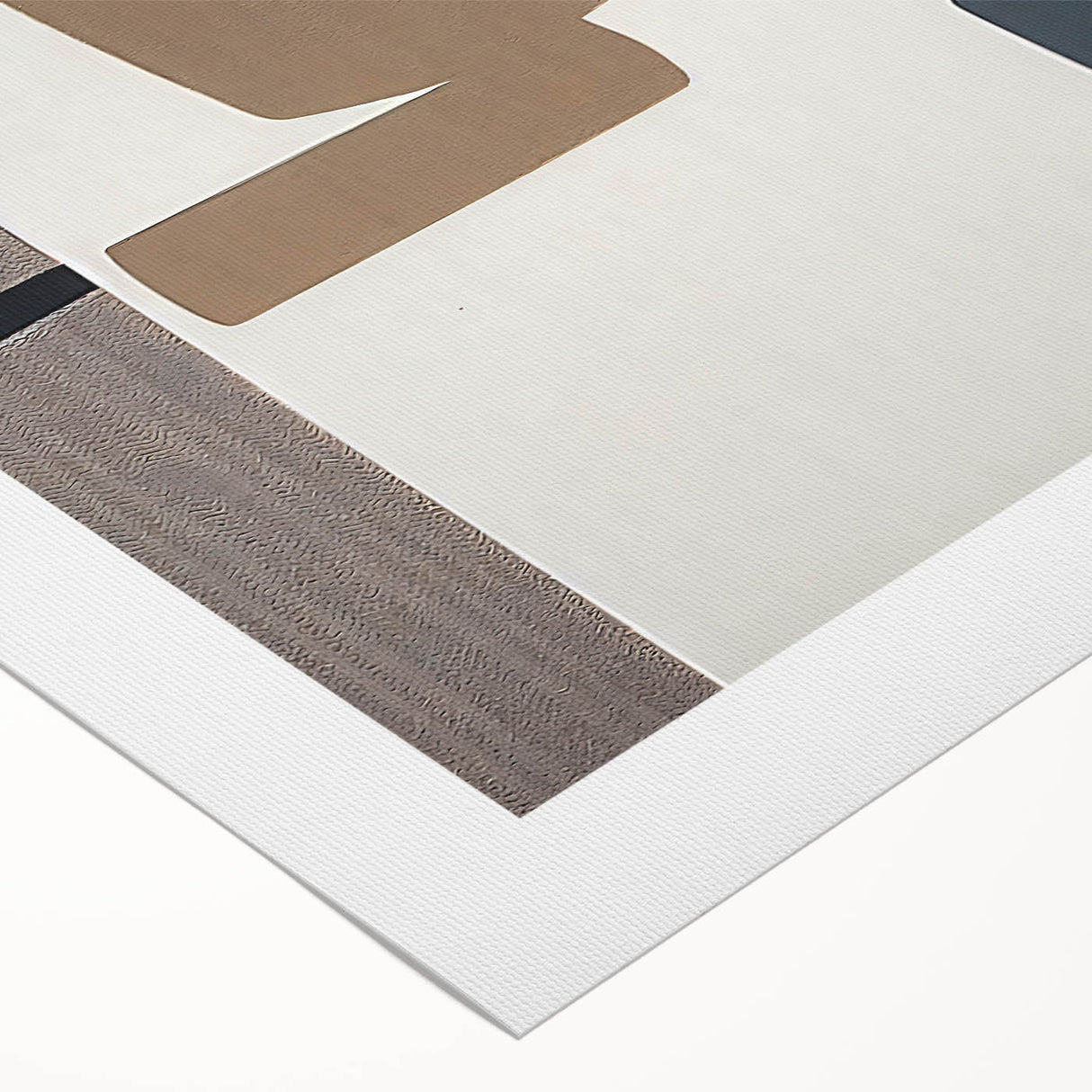 Minimalist Textured Art Pieces – Geometric Brown and Gray Forms