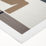 Minimalist Textured Art Pieces – Geometric Brown and Gray Forms