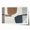Minimalist Textured Art Pieces – Geometric Brown and Gray Forms