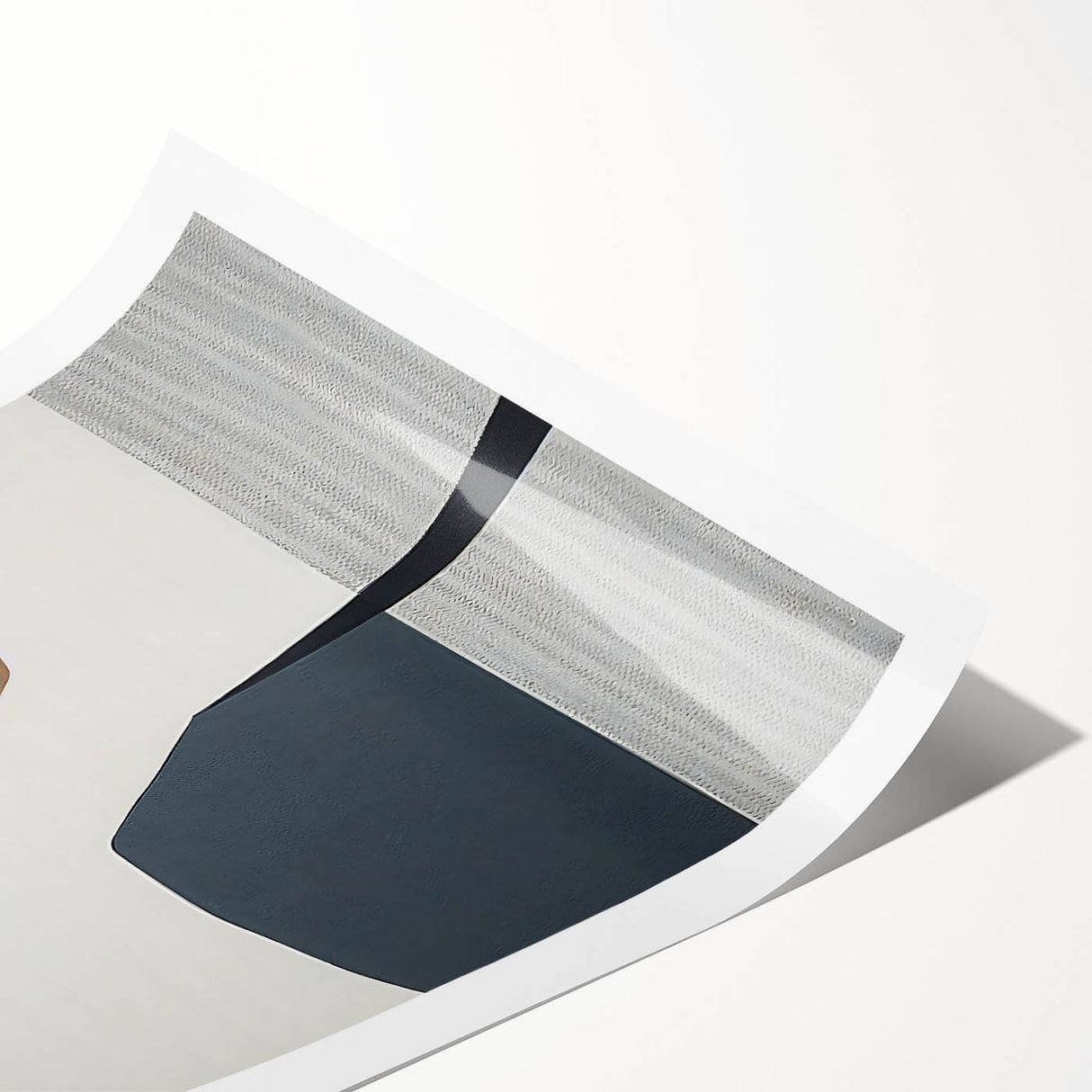Minimalist Textured Art Pieces – Geometric Brown and Gray Forms