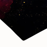 Fiery Passion Fluid Acrylic Art – Red, Black & Gold Wall Decor