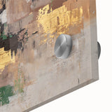 Earthen Gold Layers – High-Contrast Abstract Paintings for Interiors