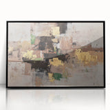 Earthen Gold Layers – High-Contrast Abstract Paintings for Interiors