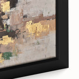 Earthen Gold Layers – High-Contrast Abstract Paintings for Interiors