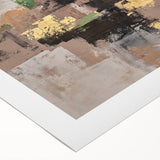 Earthen Gold Layers – High-Contrast Abstract Paintings for Interiors