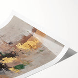 Earthen Gold Layers – High-Contrast Abstract Paintings for Interiors