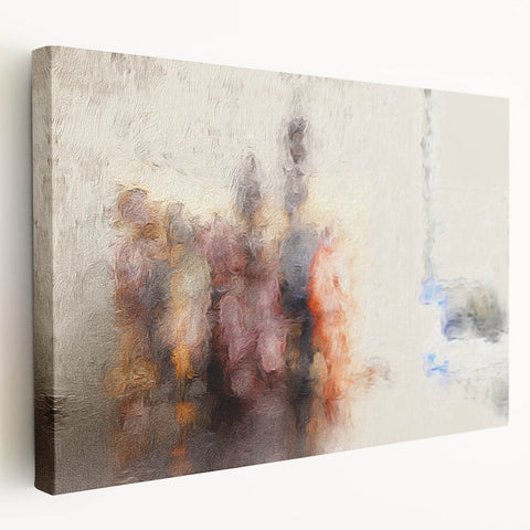Earthen Harmony Abstracts – Neutral Minimalist Wall Art on Canvas