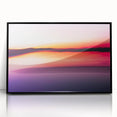 Minimalist Coastal Landscape Art – Blurred Sunset Over Water