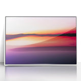 Minimalist Coastal Landscape Art – Blurred Sunset Over Water