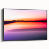 Minimalist Coastal Landscape Art – Blurred Sunset Over Water