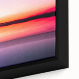 Minimalist Coastal Landscape Art – Blurred Sunset Over Water