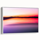 Minimalist Coastal Landscape Art – Blurred Sunset Over Water