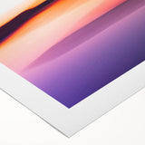 Minimalist Coastal Landscape Art – Blurred Sunset Over Water