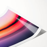 Minimalist Coastal Landscape Art – Blurred Sunset Over Water