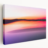 Minimalist Coastal Landscape Art – Blurred Sunset Over Water