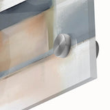 Modern Art Prints - Beige and Gray Geometric Abstract Canvas