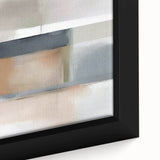 Modern Art Prints - Beige and Gray Geometric Abstract Canvas