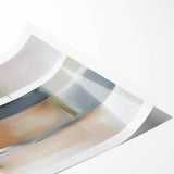 Modern Art Prints - Beige and Gray Geometric Abstract Canvas