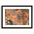 Moody Modern Wall Art – Earthy Abstract Canvas in Brown & Orange