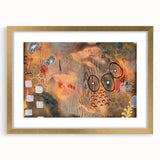 Moody Modern Wall Art – Earthy Abstract Canvas in Brown & Orange