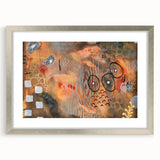 Moody Modern Wall Art – Earthy Abstract Canvas in Brown & Orange