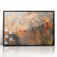 Moody Modern Wall Art – Earthy Abstract Canvas in Brown & Orange