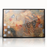 Moody Modern Wall Art – Earthy Abstract Canvas in Brown & Orange