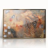 Moody Modern Wall Art – Earthy Abstract Canvas in Brown & Orange